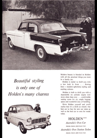 1958 FC HOLDEN SPECIAL AUSSIE REPRO AD ART PRINT POSTER