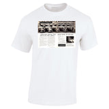 1958 VOLKSWAGEN DELIVERY VANS AND BEETLE AUSSIE AD TSHIRT