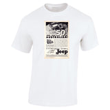 1958 WILLYS JEEP 4WD AUSSIE AD TSHIRT