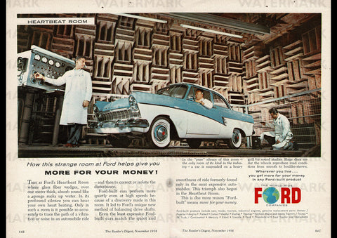 1958 WORLD WIDE FORD COMPANIES FORD TAUNUS INTERNATIONAL REPRO AD ART PRINT POSTER