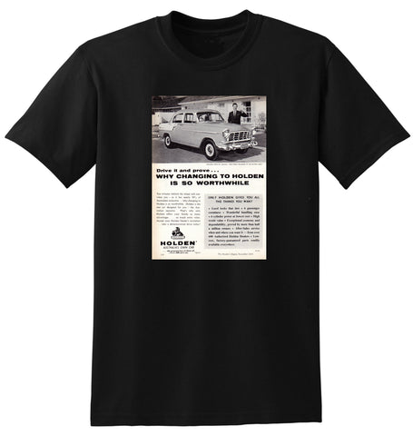 1959 FC HOLDEN SPECIAL SEDAN AUSSIE AD TSHIRT