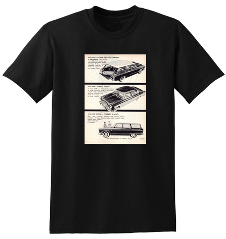 1959 FORD CONSUL ZEPHYR SEDAN & WAGONS ZODIAC AUSSIE AD TSHIRT