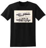 1959 FORD RANGE FAIRLANE 500 CUSTOM 300 RANCH WAGON AUSSIE AD TSHIRT