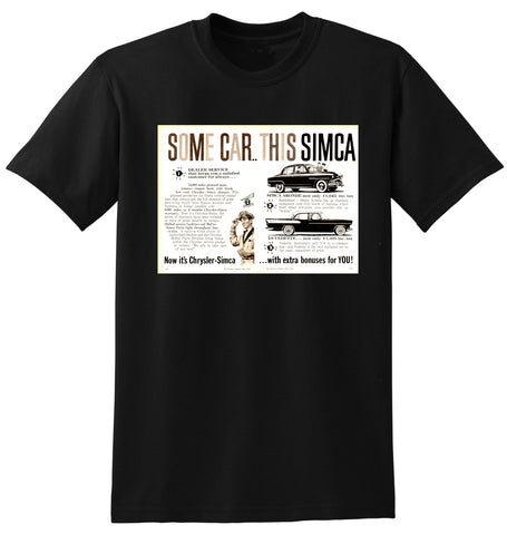 1960 CHRYSLER SIMCA & V8 VEDETTE AD TSHIRT