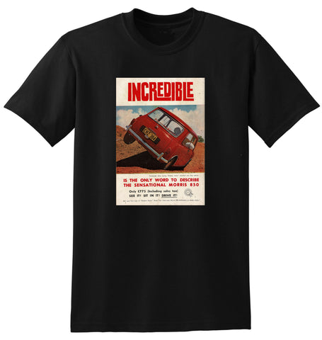 1961 MINI MORRIS 850 BMC AUSSIE AD TSHIRT