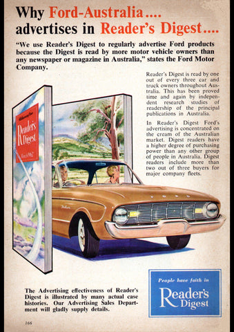1962 FORD AUSTRALIA XK FALCON AUSSIE AD ART PRINT POSTER