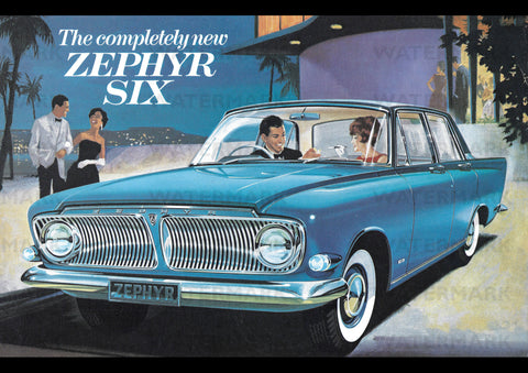 1962 FORD ZEPHYR SIX AUSSIE REPRO AD ART PRINT POSTER