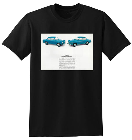 1964 VW VOLKSWAGEN 1500 GERMANY AD TSHIRT