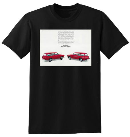1964 VW VOLKSWAGEN 1500 GERMANY AD TSHIRT