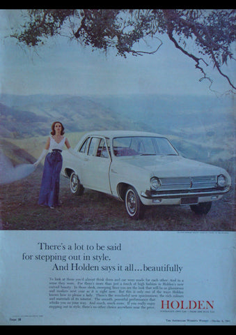 1965 HD HOLDEN PREMIER SEDAN AUSSIE AD ART PRINT POSTER
