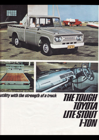 1965 TOYOTA STOUT UTE AUSSIE AD ART PRINT POSTER