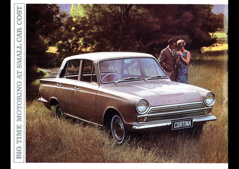 1965 FORD CORTINA MARK 1 AUSSIE AD ART PRINT POSTER