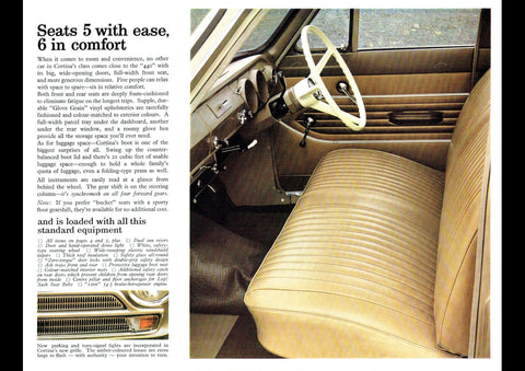 1965 FORD CORTINA MARK 1 AUSSIE AD ART PRINT POSTER