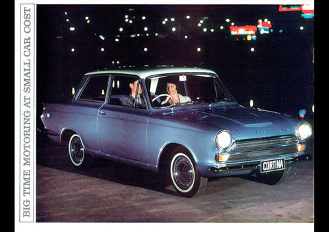 1965 FORD CORTINA MARK 1 AUSSIE AD ART PRINT POSTER