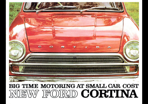1965 FORD CORTINA MARK 1 AUSSIE AD ART PRINT POSTER