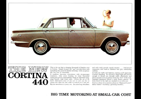 1965 FORD CORTINA MARK 1 AUSSIE AD ART PRINT POSTER