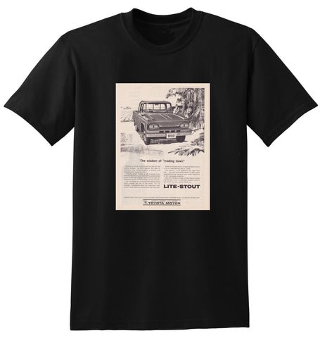 1966 TOYOTA STOUT PICKUP UTE AUSSIE AD TSHIRT