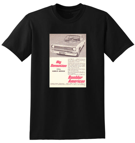 1967 RAMBLER AMERICAN AMC AUSSIE AD TSHIRT