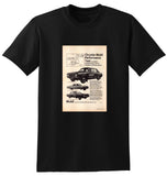 1968 CHRYSLER MOBILE PERFORMANCE TEST VE CHRYSLER VALIANT & HILLMAN HUNTER AUSSIE AD TSHIRT