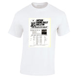 1968 DATSUN RACING RALLY BULLETIN NISSAN AUSSIE AD TSHIRT
