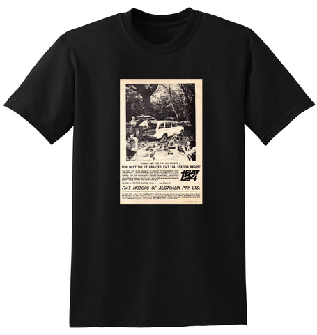 1968 FIAT 124 STATION WAGON AUSSIE AD TSHIRT