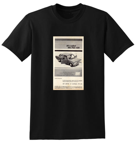 1968 FIAT 125 SEDAN AUSSIE AD TSHIRT