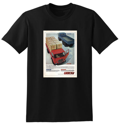 1968 FIAT 693N1 & 650E1 TRUCK INTERNATIONAL AD TSHIRT