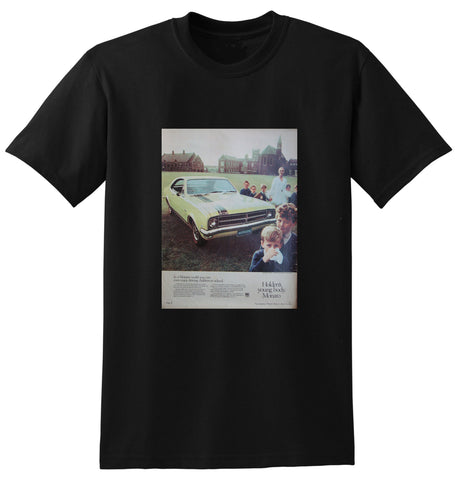 1968 HK HOLDEN MONARO 186S GTS AUSSIE AD TSHIRT