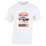1968 REG HUNT HK HOLDEN MONARO GTS-327 AUSSIE AD TSHIRT