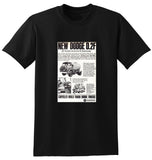 1969 DODGE D2F V8 CUMMINS DIESEL AUSSIE AD TSHIRT