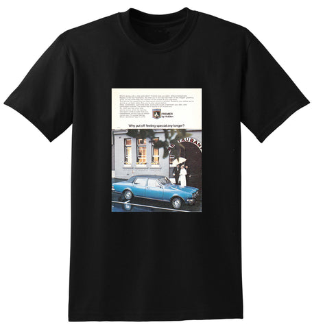 1969 HT HOLDEN PREMIER AUSSIE AD TSHIRT