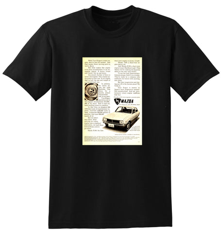 1969 MAZDA R100 ROTARY COUPE AUSSIE AD TSHIRT