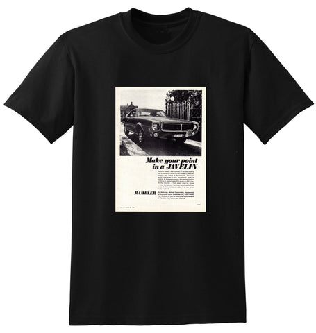 1969 RAMBLER JAVELIN COUPE AMC AMI AUSSIE AD TSHIRT