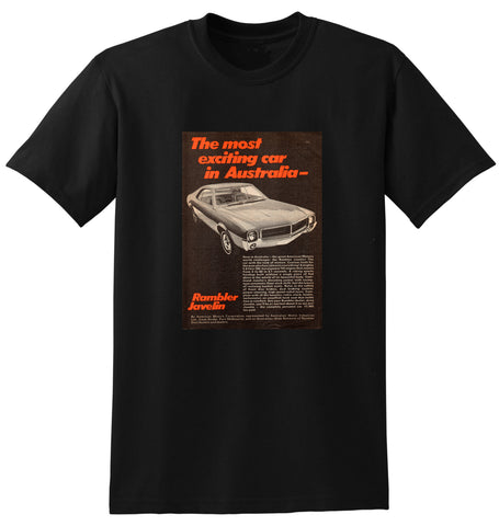 1969 RAMBLER JAVELIN SPORT COUPE AMC AMI AUSSIE AD TSHIRT