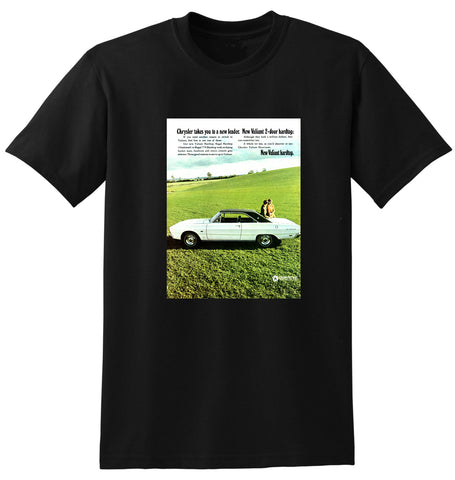 1969 VF CHRYSLER VALIANT REGAL 770 2 DOOR HARDTOP AUSSIE AD TSHIRT