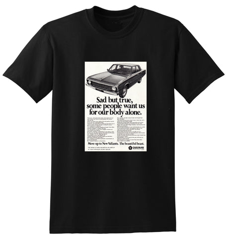 1969 VF CHRYSLER VALIANT REGAL 225 OR 318 V8 AUSSIE AD TSHIRT