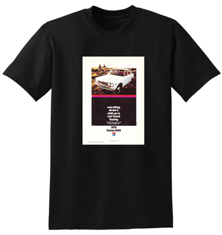 1970 DATSUN 1600 NISSAN AUSSIE AD TSHIRT
