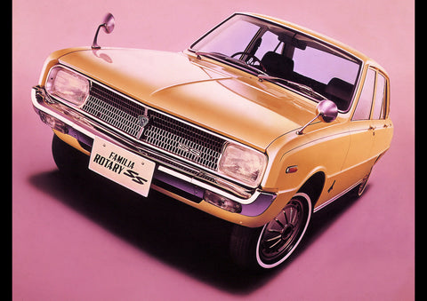 1970 MAZDA FAMILIA SS JAPAN AD ART PRINT POSTER
