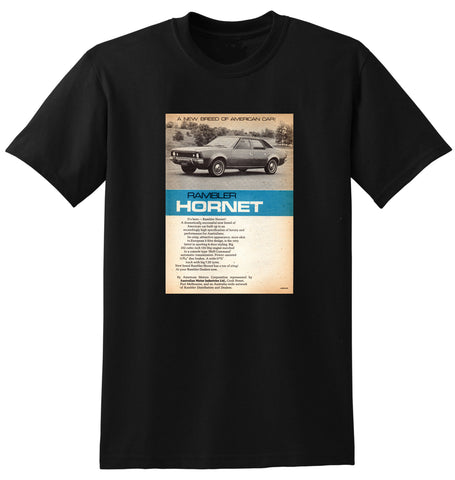 1970 RAMBLER HORNET SST AMC AMI AUSSIE AD TSHIRT