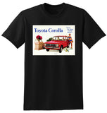 1970 TOYOTA COROLLA 2 DOOR SEDAN REPRO AD TSHIRT