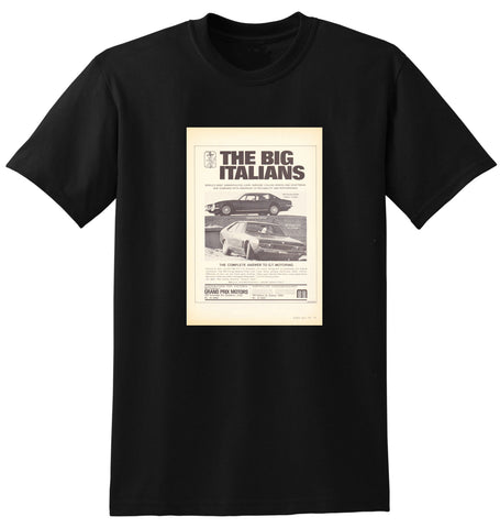 1971 ISO RIVOLTA & FIDIA LE LE 2+2 COUPE AUSSIE AD TSHIRT