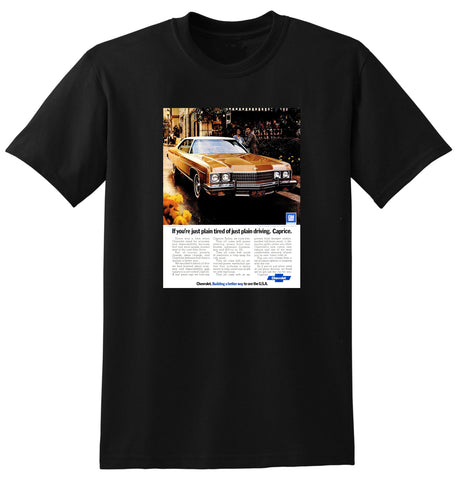 1973 CHEVROLET CAPRICE USA AD TSHIRT