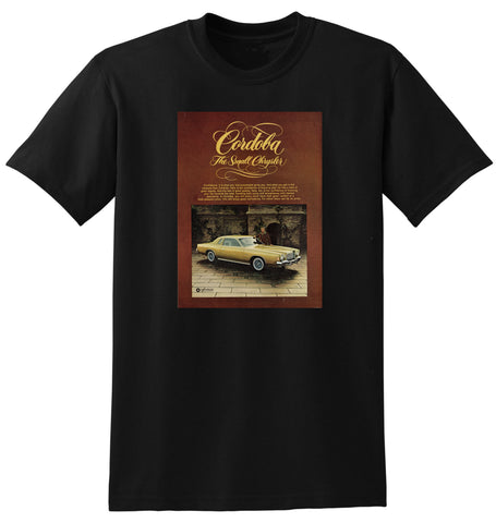 1976 CHRYSLER CORDOBA USA REPRO AD TSHIRT