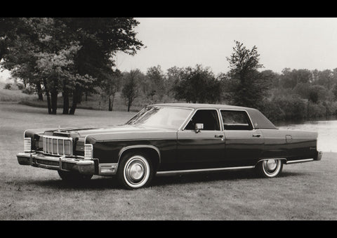 1976 LINCOLN CONTINENTAL USA AD ART PRINT POSTER
