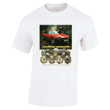 1978 MULLINS WHEELS JAGUAR XJS AUSSIE AD TSHIRT