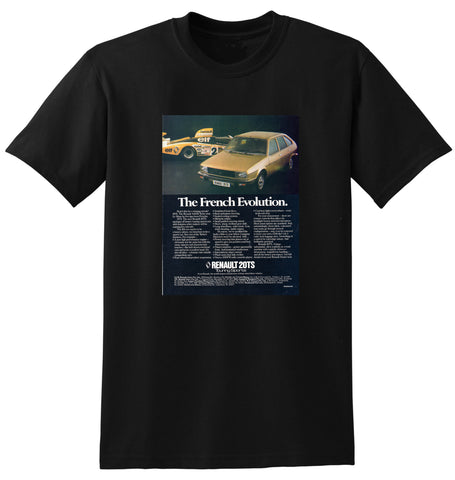 1980 RENAULT 20TS TOURING SPORTS AUSSIE AD TSHIRT
