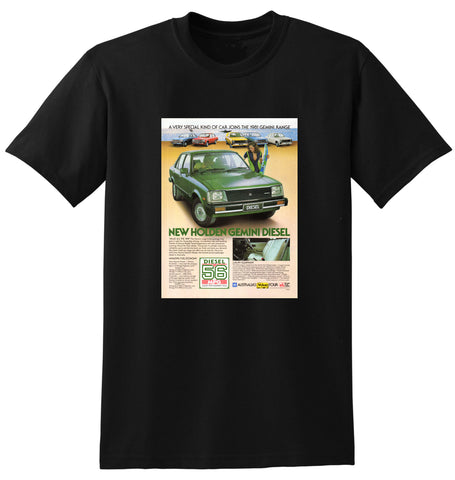 1981 TE HOLDEN GEMINI DIESEL AUSSIE AD TSHIRT