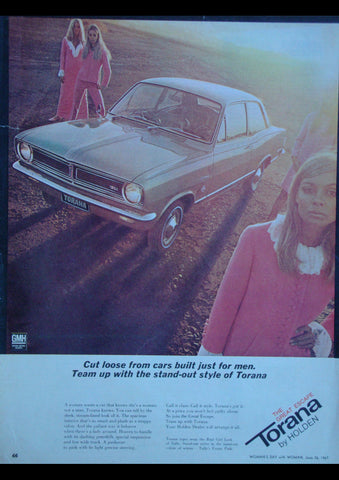 1967 HB HOLDEN TORANA AUSSIE REPRO AD ART PRINT POSTER