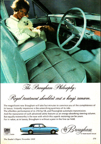 1968 HK BROUGHAM BY HOLDEN AUSSIE REPRO AD ART PRINT POSTER