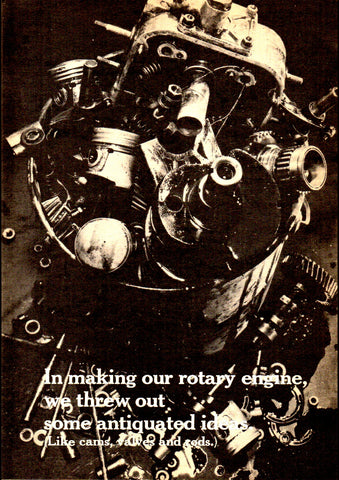1969 MAZDA R100 COUPE ROTARY AUSSIE REPRO AD ART PRINT POSTER
